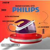Philips Perfectcare Compact Essential Gc6842/30 2400 W Buhar Kazanlı Ütü+Phılıps Oneblade Tıraş Mak. Hediye