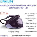 Philips Perfectcare Elite Mor Optimaltemp Teknolojisi Buhar Kazanlı Ütü + Philips Daily Collection Narenciye Sıkacağı