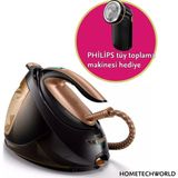 Philips Perfectcare Elite Plus 2700 W Buhar Kazanlı Ütü+ Tüy Toplama Makinesi Hediye - Siyah