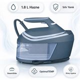 Philips Perfectcare Kompakt Buhar Kazanlı Ütü 8 Bar | 2400 W, 550 G Şok Buhar, Ayar Gerektirmeyen Optimaltemp, 1,8 L Hazne, Mavi