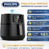 Philips Phılıps Airfryer Xxl Connected Fritöz Siyah 5000 + Dijital Mutfak Tartısı Hediye