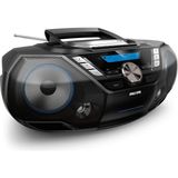 Philips Phılıps AZB798T/12 Taşınabilir CD Çalar - "müziğinizi Tek Cihazda Toplayın" | Dab+/fm, Bluetooth, Usb, Kaset - Siyah