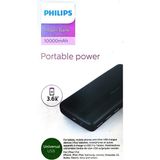 Philips Phılıps DLP1710CB Siyah 10000 Mah 2xusb Port Çıkış Tip-C Hızlı Şarj Slım Powerbank