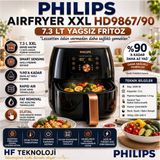 Philips Phılıps Maksimum Lezzet, Minimum Yağ. Zahmetsiz Kullanım Premium Xxl Smart Sensing Akıllı Airfryer Siyah - Siyah - Bakır