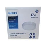 Philips Phılıps Smartbright Sıvaüstü Tavan LED Lamba 17W 4000K Beyaz Işık( Beyaz ile Sarı Arası) 1800 Lümen 22 cm Çapında Plastik Gövde - 4000K - Doğal Işık