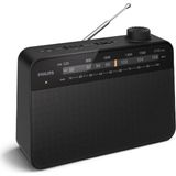Philips Phılıps Taşınabilir Kasa Radyo - "müziği ve Haberleri Dilediğiniz Yerde Dinleyin" | Pilli Veya Elektrikli Kullanım - Siyah