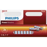 Philips Power Alkalin 12li AAA İnce Pil LR03P12W10 - 12'li