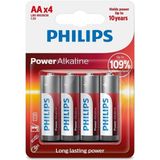 Philips Power Alkaline Aa Lr6 1.5V Kalem Pil 4'lü Paket (LR6P4B/10)