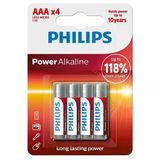Philips Power Alkaline Aaa LR03 1.5V Ince Kalem Pil 4'lü Paket (LR03P4B/10)