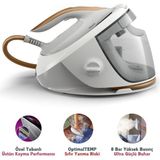 Philips Premium Buhar Kazanlı Ütü 7000 Serisi, 600G Şok Buhar, 120G/DK Sürekli Buhar, Sıfır Yanık Riski, Steamglide Elite Taban, Optimaltemp Teknolojisi, 1,8l, Onerous Mutfak Tartısı - Beyaz