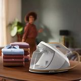 Philips Premium Optimaltemp Titanium Steamglide Elite Taban 600GR/DAK Şok Buharlı Ultra Hafif Buhar Kazanlı Ütü - Gri