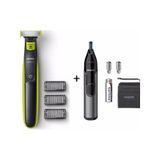 Philips QP2724 Oneblade Şekillendirici Tıraş Makinesi + Kaş, Burun Ve Kulak Kılı Makinesi Hediye cok-renkli