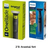 Philips QP2724/10 OneBlade Yüz Şekillendirici - BG1024 Banyo Vücut Tıraş Makinesi Islak/Kuru 2li Ava