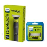 Philips QP2724/10 Oneblade Yüz ve Vücut Şekilendirici 3'lü Yedek Bıçak Seti 45 dk Kullanım Süresi