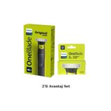 Philips Qp2724/10 Oneblade Yüz Ve Vücut Şekilendirici - Qp220/51 2'Li Yedek Bıçak Avantaj Set