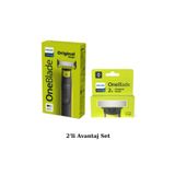 Philips Qp2824/10 Oneblade Yüz Ve Vücut Şekilendirici Tıraş Makinesi - Qp220/51 2'Li Yedek Bıçak Avantaj Set