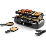 Philips Raclette Izgara 2'si 1 Arada 3000 Serisi, Sıcaklık Kontrolü, 1400W - Siyah