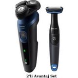 Philips S5445 Islak/kuru Sinek Kaydı Tıraş Makinesi - BG1024 Banyo Vücut Bakım Tıraş Makinesi Seti