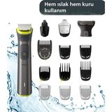 Philips Saç Sakal Vücut Kulak ve Burun Su Geçirmez Islak Kuru Kullanımlı Üstün Performanslı 14 Parça Erkek Bakım Seti Series 7000 - Siyah