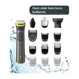 Philips Saç Sakal Vücut Kulak Ve Burun Su Geçirmez Islak Kuru Kullanımlı Üstün Performanslı 14 Parça Erkek Bakım Seti Series 7000