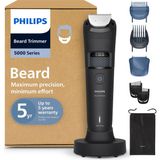 Philips Sakal Kesme Makinesi 5000 Serisi Kendiliğinden Bilenen Metal Bıçaklar, 40 Uzunluk Ayarı, Beardsense Teknolojisi, Saç Toplayıcı, %100 Su Geçirmez, Geçiş Tarağı, Seyahat Çantası, Model BT5785/30