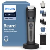 Philips Sakal Kesme Makinesi 7000 Serisi - Kendiliğinden Bilenen Metal Bıçaklar, 40 Uzunluk Ayarı, BeardSense Teknolojisi, Saç Toplayıcı, %100 Su Geçirmez, Şarj Tabanı, Saklama Kutusu, Model BT7660/15