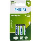 Philips Şarj Edilebilir Aaa Ince Kalem Pil 700 Mah 4'lü Paket-ERPİLSAN