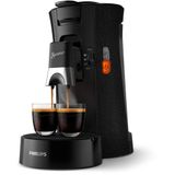 Philips Senseo Select ECO kahve makinesi, siyah/benekli - kahve sertliği seçeneği ve not işlevi, geri dönüştürülmüş plastikten yapılmış (CSA240/20)