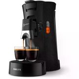 Philips Senseo Select ECO kahve makinesi, siyah/benekli - kahve sertliği seçeneği ve not işlevi, geri dönüştürülmüş plastikten yapılmış (CSA240/20)