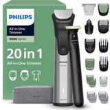 Philips Seri 9000 Elektrikli Hepsi Bir Arada Düzeltici Yüz, Saç ve Vücut Tıraş Makinesi, Premium Paslanmaz Çelik Saplı, Islak ve Kuru Kullanım Için Bakım Kiti MG9558/15 - Siyah