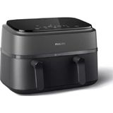 Philips Serisi Çift Hazneli 9 Lt Airfryer Siyah Fritöz