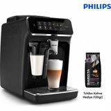 Philips Sessiz Çalışma Odaklı Tam Otomatik Kahve Makinesi, Lattego Süt Köpüğü, 6 Içecek Seçeneği ve Modern Dokunmatik Ekran Deneyimi Yüksek Performans, Kompakt Tasarım, Kolay Temizlik ve Keyifli Günlük Kahv - Siyah