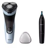 Philips Shaver 3000 Tıraş Makinesi, Döner Başlıklar Ve Düzeltici + Burun Düzeltici (S3003/02+Nt1650)