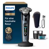 Philips Shaver I9000, Erkekler Için Entegre Düzelticili Elektrikli Islak ve Kuru Tıraş Makinesi, Pudra Mavisi, Temizleme Istasyonu, Şarj Istasyonu ve Seyahat Çantası (Model X9001/30)
