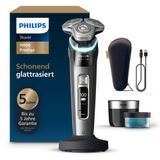 Philips Shaver I9000 Prestige, Erkekler Için Islak ve Kuru Tıraş Makinesi, Entegre Düzeltici, Koyu Gri, Basınç Sensörü, Temizleme Istasyonu, Şarj Istasyonu ve Seyahat Çantasıyla (Model XP9202/30)