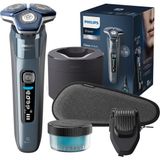 Philips Shaver S7000 Erkekler Için Elektrikli Tıraş Makinesi, Islak ve Kuru Tıraş, Entegre Katlanır Düzeltici, Sakal Düzeltme Aparatı, Temizleme Istasyonu,seyahat Çanta Şarj Istasyonu (Model S7882/54)