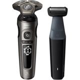 Philips Shaver S9000 Prestige Skinıq Islak ve Kuru Sinek Kaydı Elektrikli Tıraş Makinesi - Vücut Tıraş Makinesi Seti