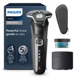 Philips Shaver Series 5000 - Katlanabilir Düzeltici, Islak Ve Kuru Tıraş, Temizleme İstasyonu, Temizleme Kartuşu Ve Seyahat Çantasıyla Erkekler İçin Elektrikli Tıraş Makinesi (Model S5898/50)