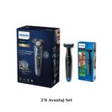 Philips Shaver Series 8000 S8692/35 Aquatouch Islak Kuru Tıraş Makinesi + BG1024 Vücut Tıraş Makinesi Seti