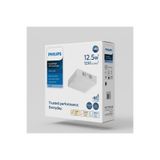 Philips sıva üstu kare led spot 12.5w 1250 lumen 3000k sarı ışık 165x165mm 45mm