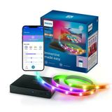 Philips Smart Lighting HDMI Sync Box TV arka ışığı, RGBIC LED şeritler, 75–85 inç TV'ler için, senkronizasyon. m. Film, müzik, HDMI 2.0, 4K, 60 Hz'de bağlanır, WiZ ile bağlanır, harici video kaynağı
