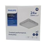 Philips Smartbright Sıvaüstü Kare Tavan LED Lamba 24W 4000K Beyaz(Beyaz ile Sarı Arası Işık) 2200 Lümen 29,5 cm Plastik Gövde - 4000K - Doğal Işık