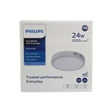 Philips Smartbright Sıvaüstü Tavan LED Lamba 24W 4000K Beyaz Işık( Beyaz ile Sarı Arası) 2200 Lümen 29,5 cm Çapında Plastik Gövde - 4000K - Ilık Beyaz