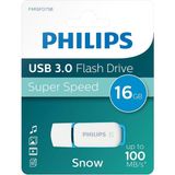Philips Snow 16 GB LED Göstergeli Super Speed USB 3.0 Flash Bellek - Beyaz