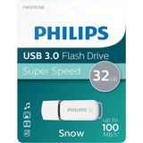Philips Snow 32 GB LED Göstergeli Super Speed USB 3.0 Flash Bellek - Beyaz
