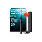 Philips Sonicare 3100 Şarjlı Diş Fırçası Siyah, 14 Gün Şarj , 3 Hız Ayarı, Seyahat Kabı, HX4033/32