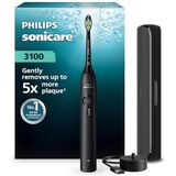 Philips Sonicare 3100 Sonic Şarjlı Diş Fırçası Siyah, 5 Kat Plak Temizliği, Basınç Sensörü, 14 Gün Şarj Ömrü, 3 Hız Ayarı, Seyahat Kabı - HX4033/32