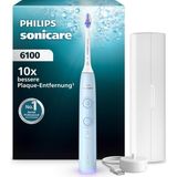 Philips Sonicare 6100 Elektrikli Diş Fırçası, 2 Fırçalama Modu 3 Yoğunluk Seviyesine, Basınç Kontrolüne Sahip Sonik Diş Fırçası, Easystart, Smartimer, Brushpacer, Açık Mavi, Model HX7406/02 - Beyaz