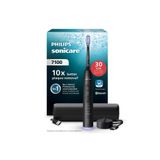 Philips Sonicare 7100 Şarjlı Diş Fırçası, 21 Gün Şarj, 10 kat plak temizliği, Işıklı basınç sensörü, Diş etlerine nazik, 12 mod, Şarjlı Seyahat Kabı, Sonicare App, Siyah, HX7421/01