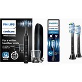 Philips Sonicare Diamondclean 9000 Elektrikli Diş Fırçası + 3 Başlık - Siyah